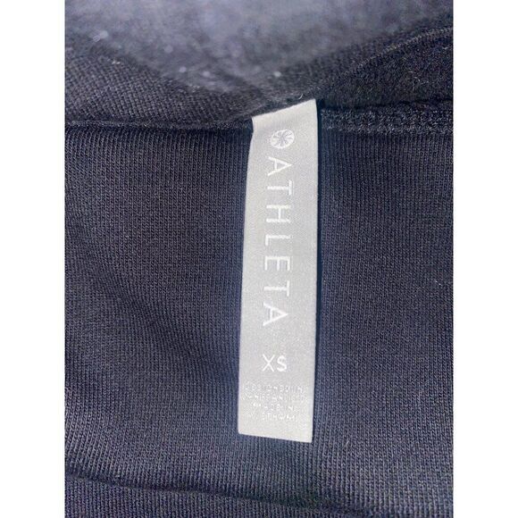 Athleta women's black cowl neck athletic comfort long sleeve pullover sweater XS - Picture 6 of 6